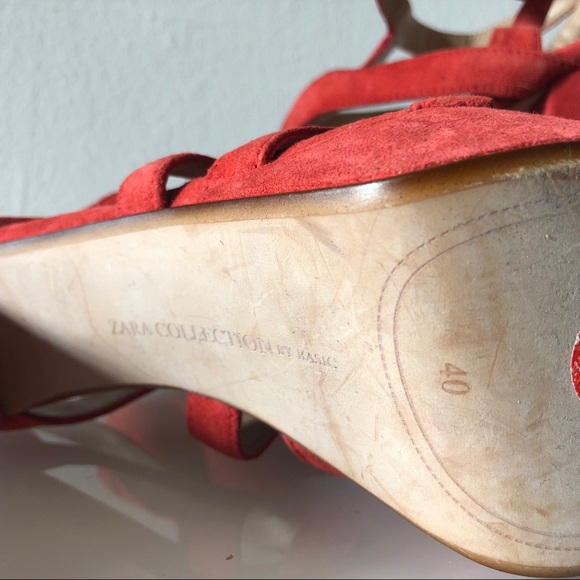 Zara Collection Blood Orange Platform Heels - Picture 8 of 9